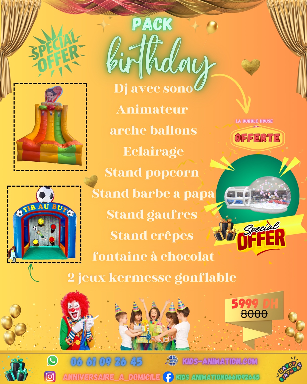 Pack Birthday à 5 999 DH