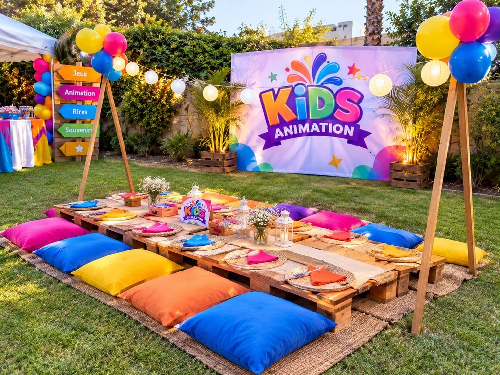Décoration anniversaire enfant à Casablanca avec Kids Animation